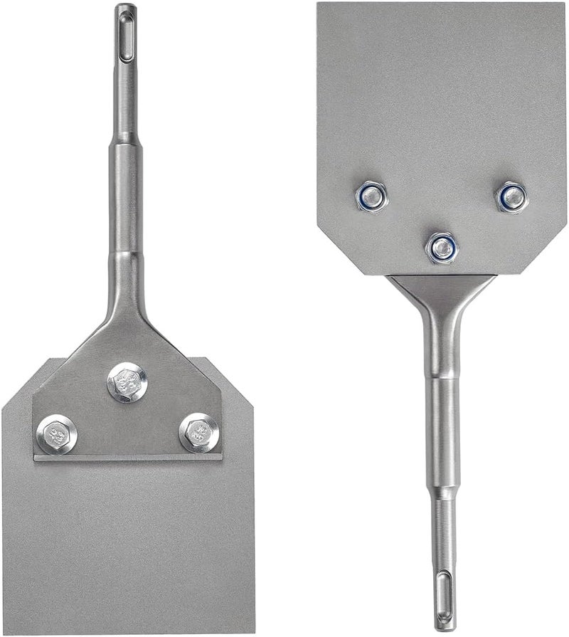 SPKLINE 4 Inch Wide SDS-Plus Floor Scraper Tile & Thinset Scaling Chisel SDS-Plus Shank 4" x 10" Thinset Scraper Adhesives Remover Wall Scraper Fits SDS-Plus Rotary Hammers and Chipping Hammer Drills - Image 5